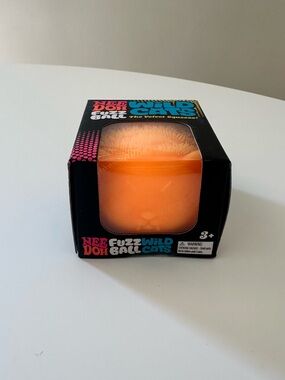 NeeDoh Fuzz Ball Wild Cat Orange Stress Toy Squishy Authentic Schylling